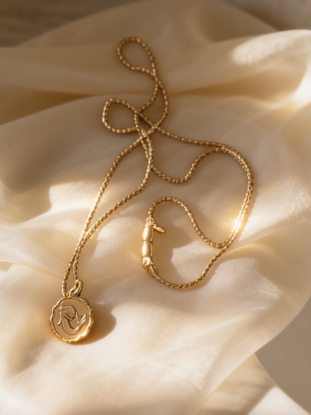 Alex and Ani Gold-tone Mermaid Charm Pull Chain